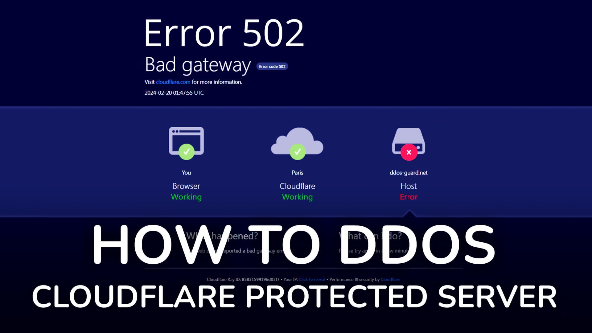 How to DDoS Cloudflare protected server - MAXSTRESSER